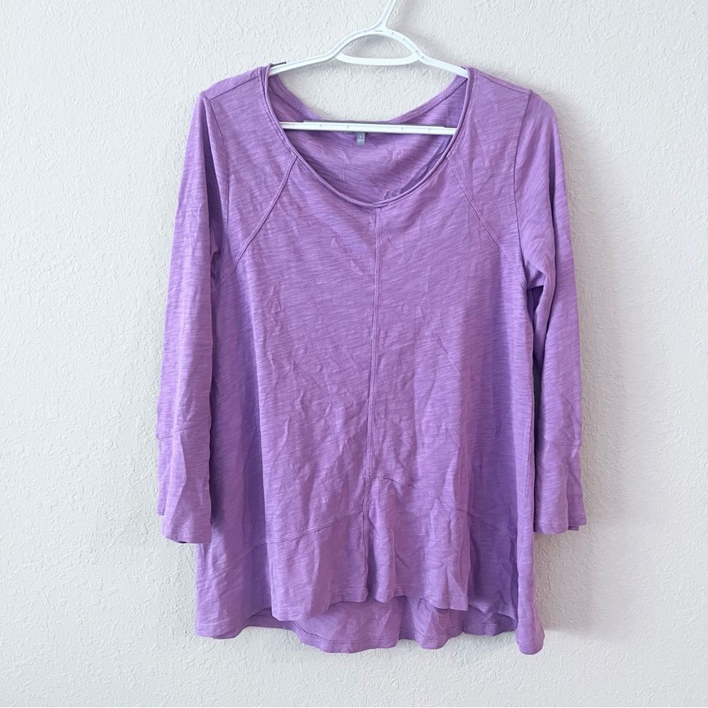 Habitat Purple Top Tunic Womens 100% Cotton Size S Long Sleeve